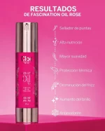 Fascination Oil Rosa – Aceite para el cabello hidratante y anti frizz CLOE 50ml - Imagen 3